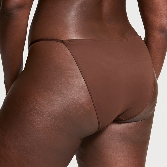 Victoria's Secret Love Cloud Smooth Adjustable String Bikini Panty Ganache S NEW - Picture 3 of 7
